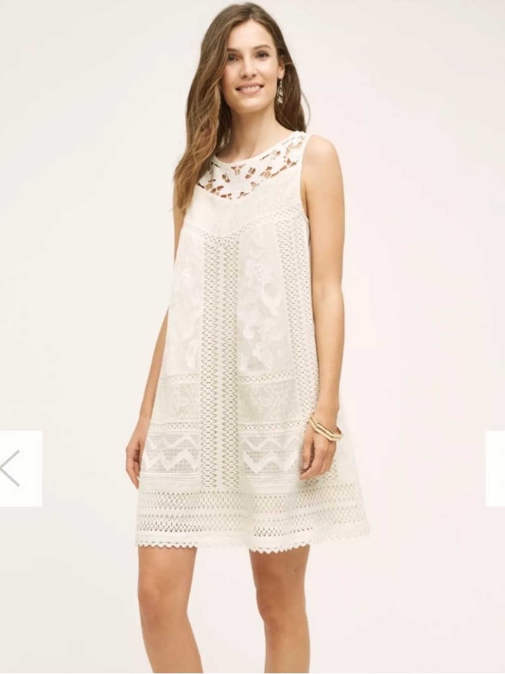 Anthropologie Vanessa Virginia Floral Lace Swing Dress - Size 4
